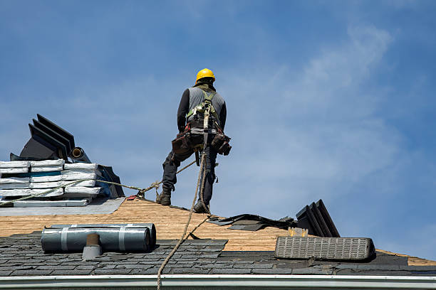 Professional Roof Inspection technician working in Glenford, NY